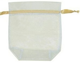 Custom Sheer Organza Bag, 4 1/2" L x 3 1/2" W x 9 3/4" H