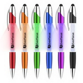 Custom Crystal Colored LED Illuminated Stylus Pen