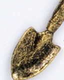 Custom Garden Spade Stock Cast Pin