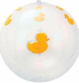 Custom 16" Transparent Color Beach Ball W/ Duck Shape
