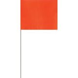 Custom Orange Plastic Flag Marker on 21