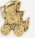 Custom Antique Baby Buggy Stock Cast Pin