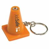 Custom Light Up Safety Cone Key Tag