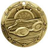 Custom 3'' World Class Swimming Medallion (G)