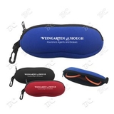 Custom Zippered Eyeglass/Sunglasses Pouch with Carabiner, 6.5
