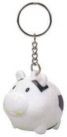 Custom Rubber Soccer Ball Hippo Keychain