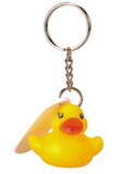 Blank Rubber Tiny Duck Keychain