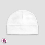 Custom Printed Baby Beanie Hat - White