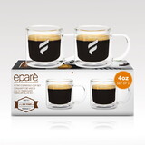 Custom Visions VX-8113 Epare Double-Wall Espresso Glass Mug (Set of 2)