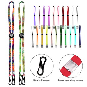 Custom Dye Sublimation Adjustable Mask Holder Lanyard