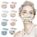 Custom Disposable Wrapped Printed Masks Individually Pack-3 Ply