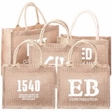 Custom Jute Tote Bag