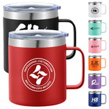 Custom 12 OZ Powder Coating Travel Mugs with Handle