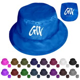 Custom Foldable Polyester Bucket Hat With Pouch