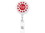 Custom Heart Spinner Badge Reel (Label), 1.5" W x 3.5" H x 0.4" D, Price/piece
