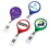 Custom Color Chrome Jumbo Round Badge Reel (Label), 1.5" W x 3.5" H x 0.38" D, Price/piece