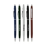 Custom Pensline I-50A Cooper Deluxe Metal Ballpoint Pen W/ Chrome Trim