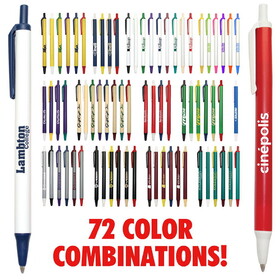 Custom Pensline NI-70 Orlando Retractable Ballpoint Value Click Stick Pen