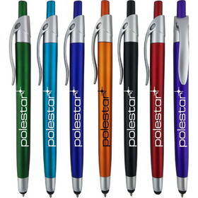 Custom Pensline ST-11SM Benson Sm Stylus Metallic Click Pen