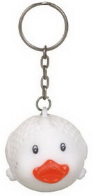 Custom Rubber Golf Ball Chick Keychain