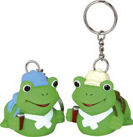 Blank Rubber Hiker Frog Keychain