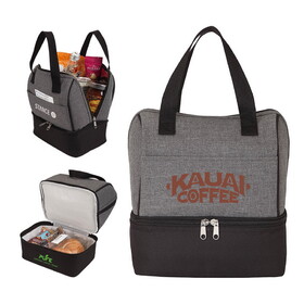 Custom Admart B-1502 Two-Tone Heather Lunch Cooler Bag