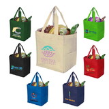 Custom Admart B-4205 Pocketed Non-Woven Shopping Tote