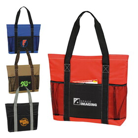 Custom Admart B-6216 Poly Metro Traveler Tote Bag