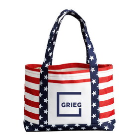 Custom Admart B-6222 Stars and Stripes Tote Bag