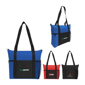 Custom Admart B-6244 600D Poly Tote Bag