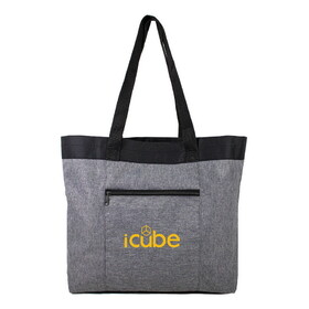 Custom Admart B-6245 Effortless Heathered Tote Bag