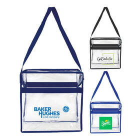 Custom Admart B-6251 Clear PVC Messenger Tote Bag