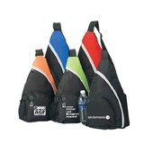 Custom B-6407 Backpack with Large Front Zipper Pocket, 600 Denier Poly w/PVC Backing