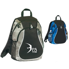 Custom B-6413 Sports Backpack Two Double Zippered Main Compartment