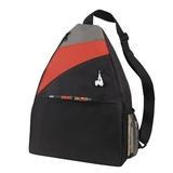 Custom B-6420 Large Sling Backpack with Large Main Zipper Compartment, Velco Closure Front Pocket, Ipod Port