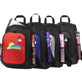Custom B-6422 Computer Backpack with Padded Compartment That Holds Most 17" Laptops