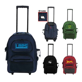 Custom Admart B-6430 Rolling Backpack School Bag