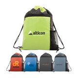 Custom Admart B-6438 210D Poly Drawstring Backpack