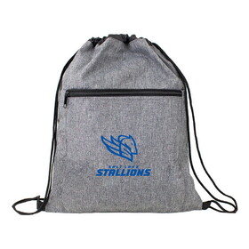 Custom Admart B-6439 Heathered Drawstring Bag