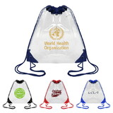 Custom Admart B-6442 Color Trim Vinyl Drawstring Backpack