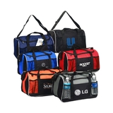 Custom B-6901 Multi-Pocket Toiletry Bag with 2 Clear Zipper Compartments