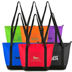 Custom Admart B-7559 Non-Woven Foil Cooler Tote Bag