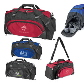 Custom Admart B-7907 Deluxe Sports Duffel with Shoe Storage