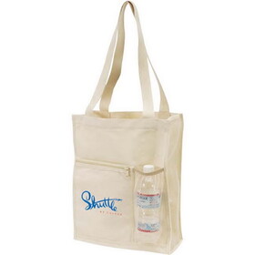 Custom Admart B-82100 Canvas Bottle Holder Shopping Tote Bag