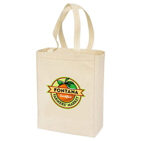 Custom Admart B-82102 Cotton Canvas Gusset Tote Bag