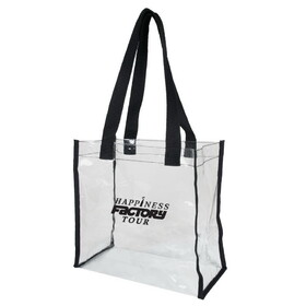 Custom Admart B-82118 Clear Vinyl Tote Bag