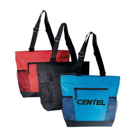 Custom Admart B-8224 Poly Zipper Tote Bag