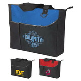 Custom Admart B-8252 Poly Multi Pocket Zipper Tote Bag