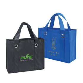 Custom Admart B-8285 Fabric Bottom Non-Woven Tote Bag