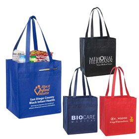 Custom Admart B-8294 Reinforced Non Woven Shopping Tote Bag